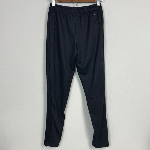 Adidas Black 3 Stripe Climacool Track Pants Youth M - Picture 5 of 8